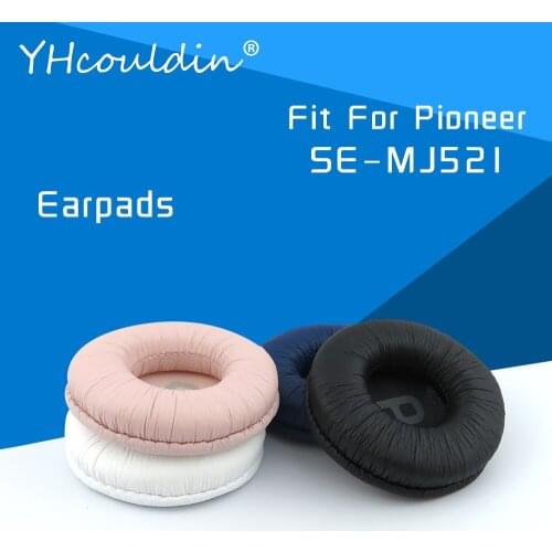 Earpads For Pioneer SE MJ521 SE-MJ521 Headset Accessaries Replacement Ear Cushions Wrinkled Leather Material