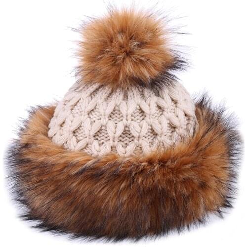 Ushanka Hat for Women Russian Winter Tatars Hat Pom Pom Princess Cossack Trapper Bomber Hat Fleece Faux Fox Fur Snow Ski Cap