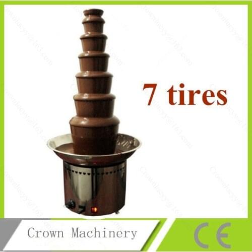 304 stainless steel 7 layers103cm height chocolate fountain, commercial chocolate fountain