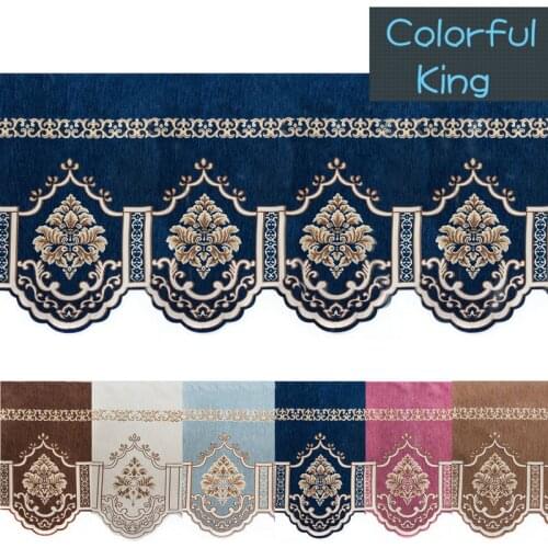 Luxury Valance for Curtains Customized European style Pelmet Curtains for Living Room Window Kitchen Bedroom
