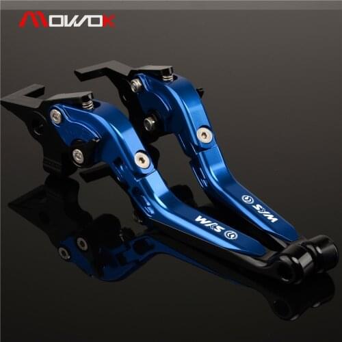 Motorcycle CNC Foldable Extendable Clutch brake levers with LOGO For SYM CRUISYM 300 2017-2020 2019 2018