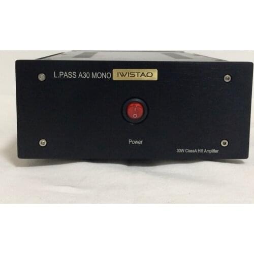 1 PC IWISTAO HIFI Amplifier 30W Mono ClassA FET Single-ended PassA30 Whole Aluminum Casing upc1237 Protection High Quality Black