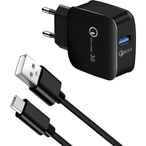 For Xiaomi POCO M3 Redmi 9AT Note 9 8 7 Phone Charger Fast QC 3.0 USB Power Type C Micro Charge Cable Honor 9A 9X 10X 10 20 lite