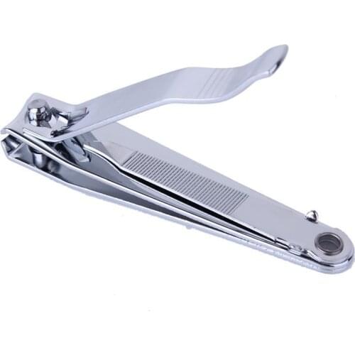 1PCS Portable Stainless Steel Finger Toe Nail Clipper Cutter Nail Pusher Remover With grinding tools Manicure Pedicure Tool
