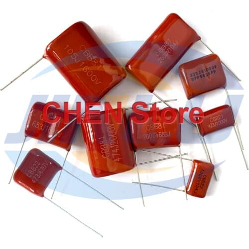 10pcs CBB 10mm Metal film capacitance CAP 1000V 102 222 332 472 562 103 1000PF 2200PF 3300PF 4700PF 5600PF 10NF 1NF 3.3NF P10