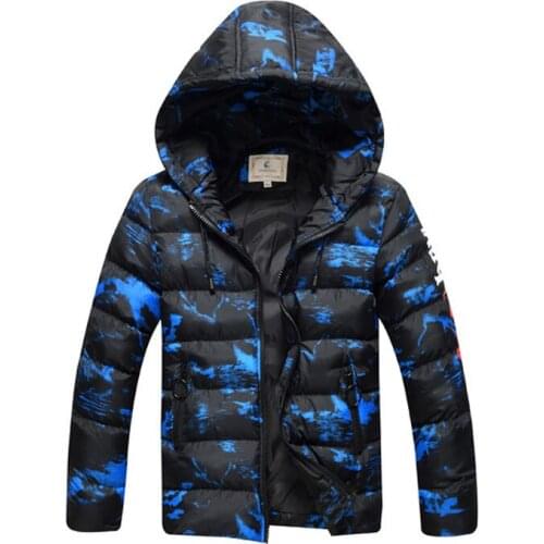 2018 Boys Winter Coats And Jackets Camouflage Printing Kids Jacket Thicken Warm Parkas Hooded Children Clothes BC407