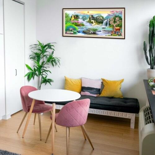 5D Diamond Painting Tree Animals Cross Stitch Full Square Round Diamond Embroidery Landscape Diamond Mosaic Christmas Decoration