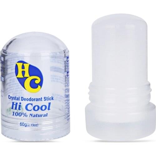 60g Underarm Antiperspirant Stick Crystal Alum Natural Mineral Salt Deodorant Stick Removal Stone Ball Stick For Women & Men