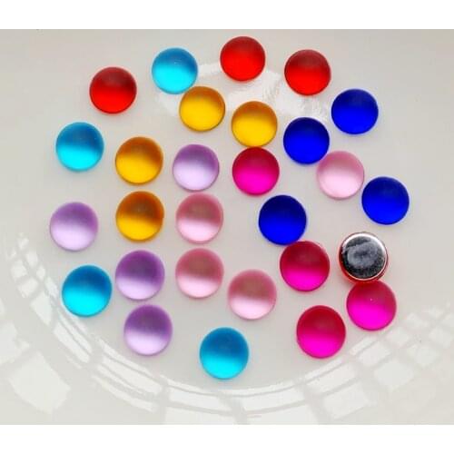 8mmspring color semicircle flat back rhinestone nail art decorations acrylic nail rhinestones Jewelry Making Materials 50pcs/lot