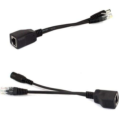 Hot POE Adapter Cable Passive Power POE Splitter Injector Power Supply Module 12-48v For IP Camera