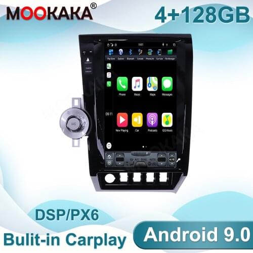 4+128GB Android Tesla Screen Car Multimedia Player For Toyota Tundra 2007-2011 GPS Navigation Auto Video Audio Stereo Head Unit