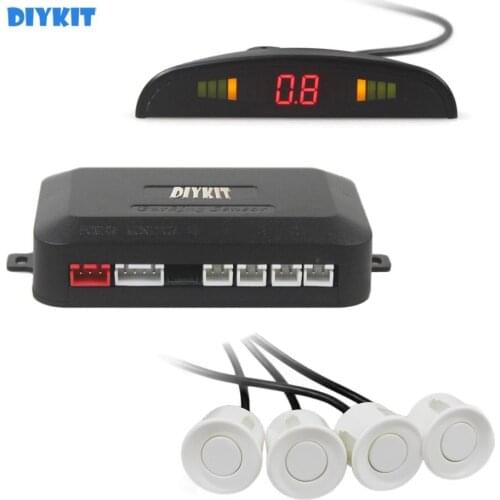DIYKIT Car Parking Radar Sensors Backup Radar System with LED Backlight Display + 4 Sensors