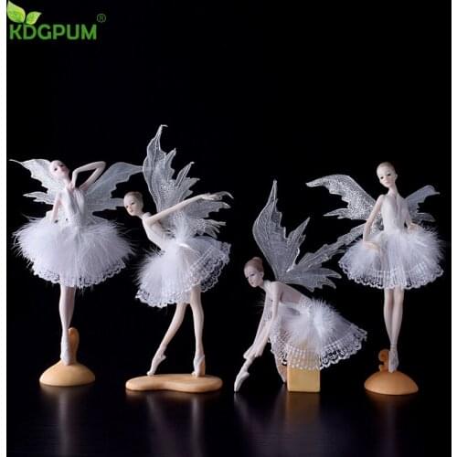 Modern Style Ballet Angel Dancing Girl Desktop Decoration Resin Figure Home Decoration Decoration