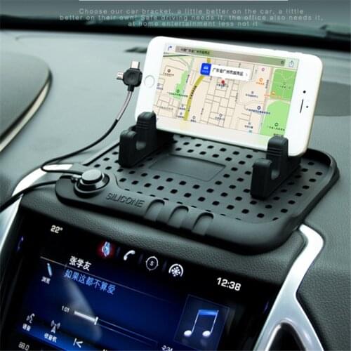 LEDTENGJIE Pure Natural Rubber Mobile Phone Anti-skid Pad Car Phone Holder Multi-function Car Charger Car Interior Modeling