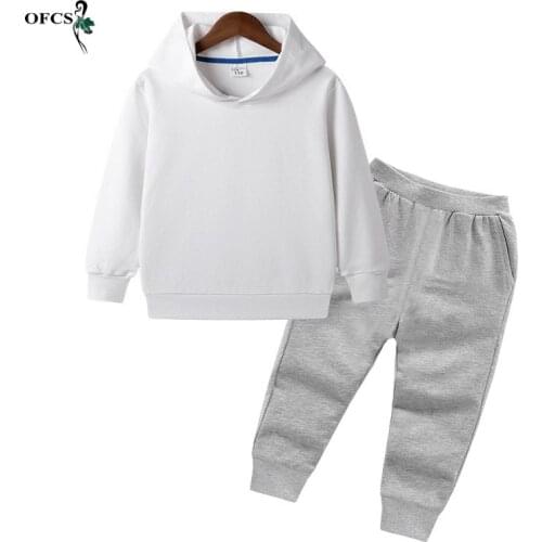 Childrens Clothing For Girls Baby Suits Teenager 2-12 Years Birthday Suit Boys Tracksuits Kids Sport Hoodies Top +Pants 2pcs Set