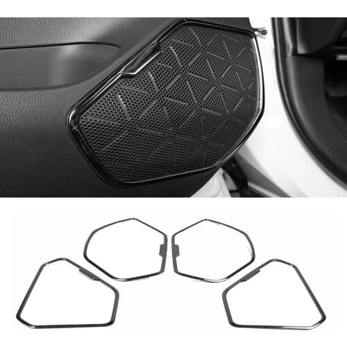 For Toyota Rav4 Rav 4 2019 2020 Stainless Steel Auto Car Door Audio Loudspeaker Sound Speaker Cover Trim Sticker Accessories