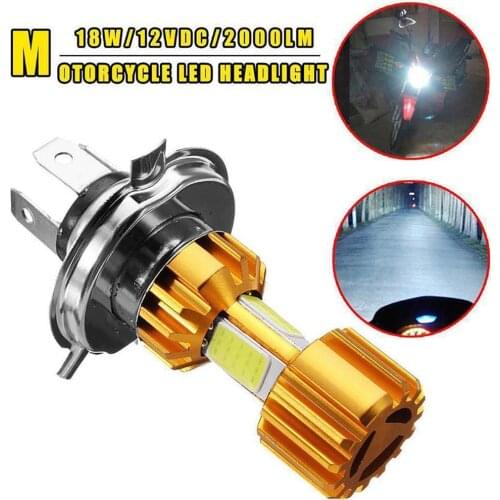 Motorcycle Headlight H4 BA20D P15D 2000LM LED Motorcycle Bike Hi/Lo High/Low Beam Led Bulbs Super Bright Fog Lamp White 6000K