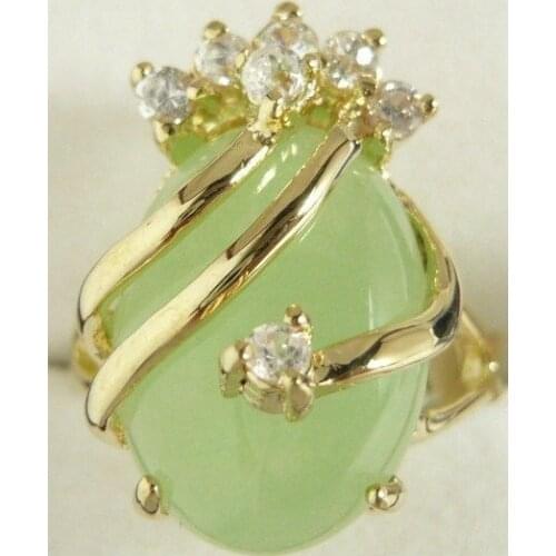 Beautiful & charmming light green jade ring (#7 8 9)