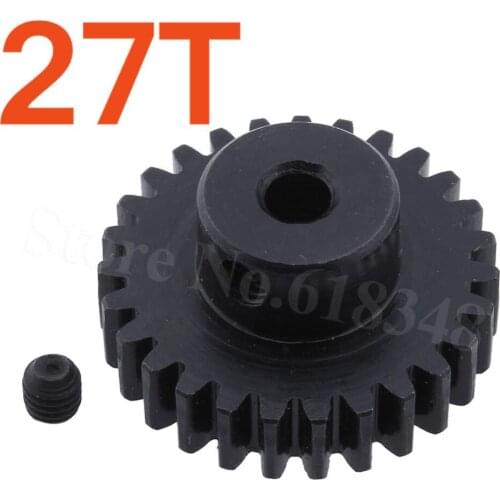 Metal 27 Teeth Motor Pinion Gear Diameter hole: 3.175mm Fit 540 Engine Motors For RC WLtoys 1:18 A959 A969 A979 k929 Model Car
