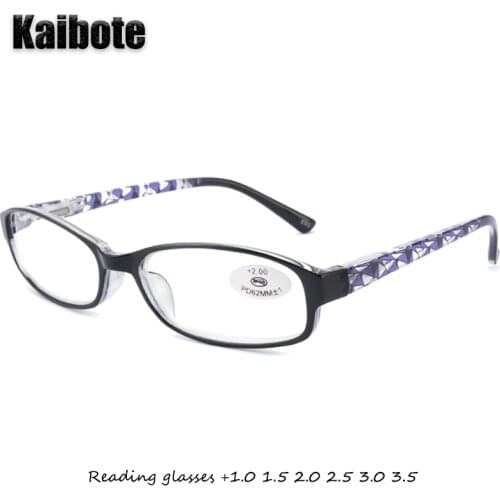 Kaibote E195131 Small Oval Reading Glasses for Men Women High Quality Presbyopic Eyeglasses Lens Power +1.0 1.5 2.0 2.5 3.0 3.5