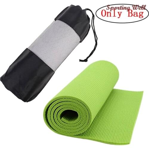 New Convenience Blackyoga Backpack Yoga Mat Waterproof Backpack Yoga Bag Nylon Pilates Carrier Mesh Adjustable Strap Sport Tool