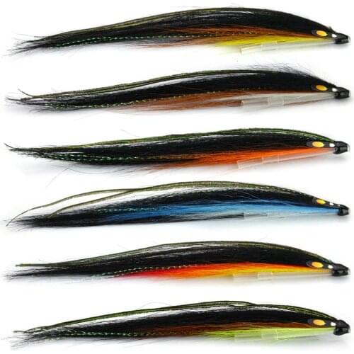 Tube Fly Laerdal Sunray Shadow Salmon Fly Sea Trout Flies Plastic Tubes Selection(12-pack)