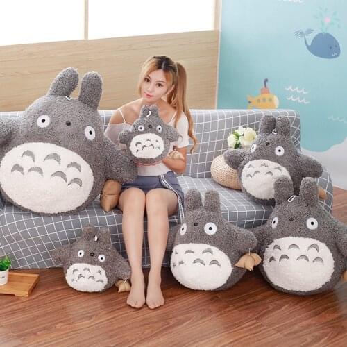 70cm/80cm Totoro Plush Toys Stuffed Soft Animals With Rice Dumpling Pillow Birthday Gifts for Kids Girls