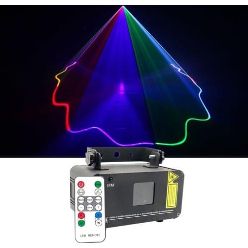 1 Head RGB Full Color Dj Laser By DMX 512 Remote Control Fog Machine Stage Lighting Wedding Night KTV Club Dance