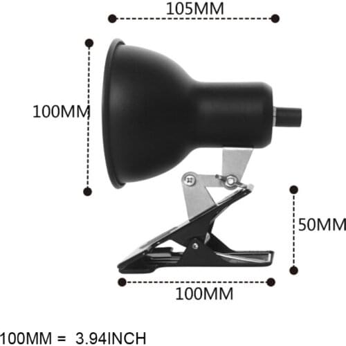 Reptile UVA UVB Lamp Fixture Heating Light Holder Clamp for Fish Turtle Tank 37MF