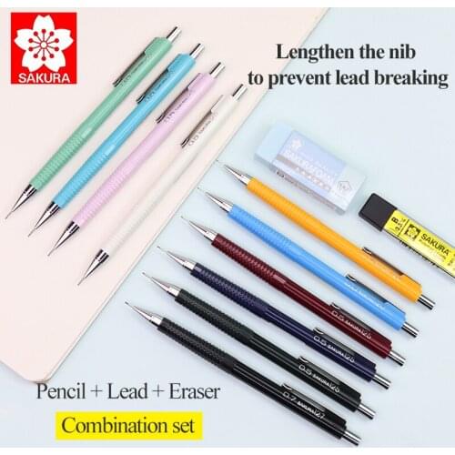 SAKURA 0.3/0.5/0.7/0.9mm Macaron Color Mechanical Pencil Anti-breaking Lead Mechanical Pencil Write Painting XS-123/125/127/129