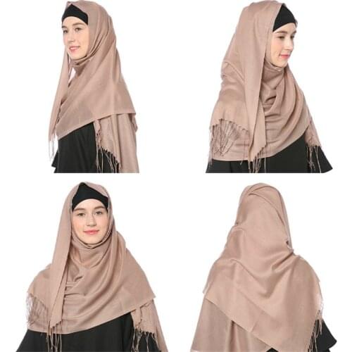 2020 summer women hijab scarf thin shawls and wraps lady solid female hijab stoles long cashmere pashmina foulard head scarves