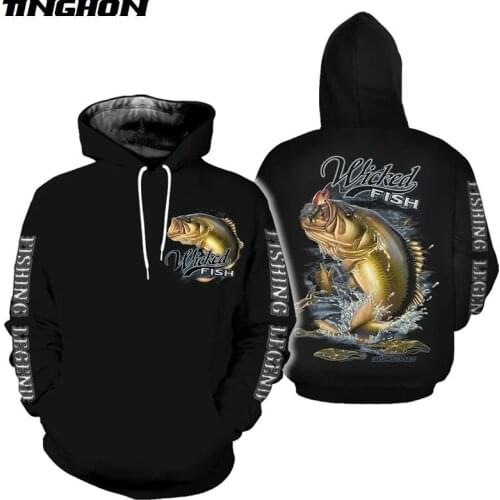 New legend Fashion Animal Fishing Art Harajuku casual Tracksuit Funny 3D Hoodies/Sweatshirt/Jacket/Mens Womens XS 6XL 7XL 09