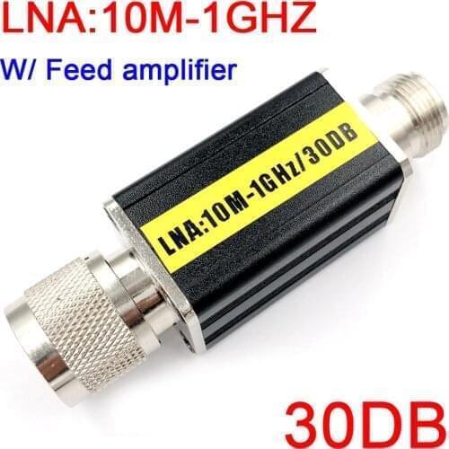 10M ~ 1000MHZ 30DB N-type Feed amplifier LNA low noise RF POWER amplifier FOR HAM radio