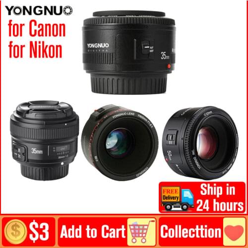 YONGNUO YN35mm F2.0 F2N Lens,YN50mm Lens for Nikon F Mount D7100 D3200 D3300 D3100 D5100 D90 DSLR Camera,for Canon DSLR Camera