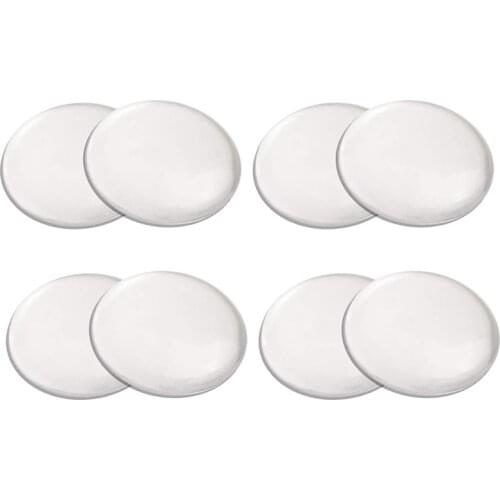 Wall Protectors From Door Knobs, 12Pcs Self-Adhesive Shock Absorbent Washable Clear Bumpers, Reusable Wall Shield