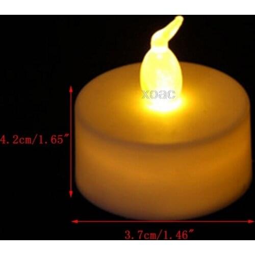 1Pcs Flameless Electronic LED Candle Flickering Tealight Night Light Home Decor M05 dropship