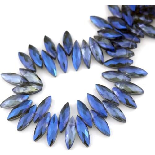 100pcs Horse Eye Crystal Beads Oval Marquise Crystal Glass Beads Pendant Charm Crystal Beads Decoration Free Shipping