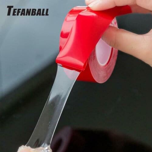 6/8/10mm Transparent Silicone Double Sided Tape Sticker For Car High Strength No Traces Sticker Auto Adhesive Tape Sticker