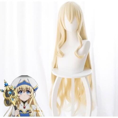 Anime Goblin Slayer Cosplay Wigs Onna Shinkan Cosplay Heat Resistant Synthetic Wig Hair Halloween Carnival Party Priestess Wig