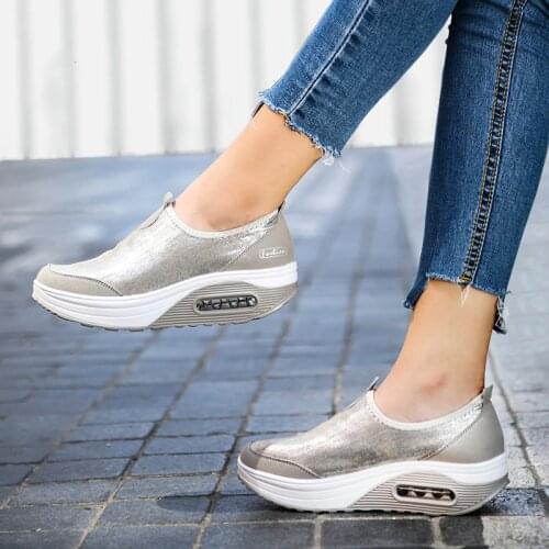 Women Flat Platform Shoes Woman Loafers Casual Womens Slip On Shallow Swing Moccasin Ballet Female Flats zapatos de mujer