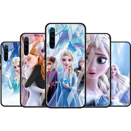 Frozen Aisha Princess for Xiaomi Redmi K40 K30 K20 Pro Plus 9C 9A 9 8A 7 Luxury Shell Tempered Glass Phone Case Cover