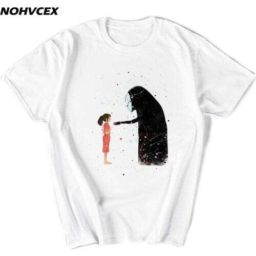 Totoro Spirited Away Spirit Away Cotton T Shirt Japanese Anime Cartoon Studio Ghibli Tee Miyazaki Hayao