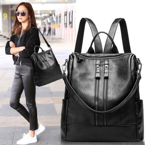 IMIDO Women's Leather Backpacks