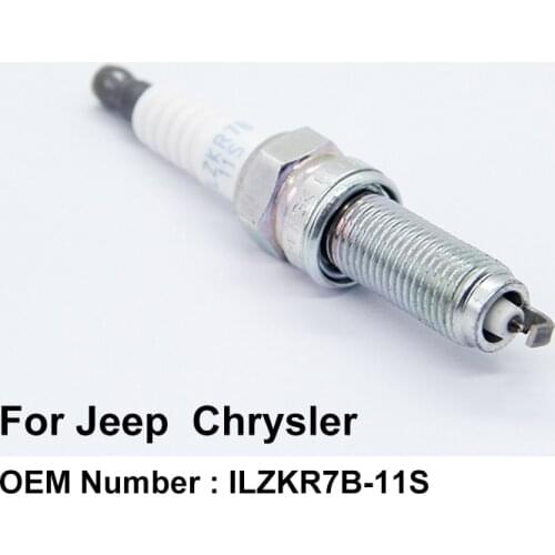 COWTOTAL Iridium Spark Plug ILZKR7B-11S for Jeep Grand Cherokee Cherokee Wrangler Chrysler 300C 300S Voyager IZFR6K-11S