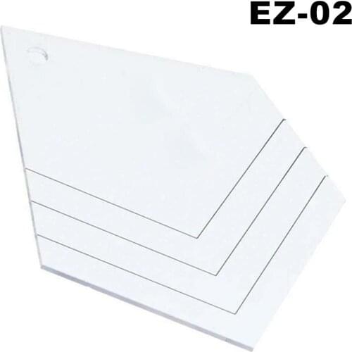 Quilting Ruler with 30 Degree Triangular and Diamond Transparent Patchworks Sewing Cutting Craft Ruler DIY Tools ALI88