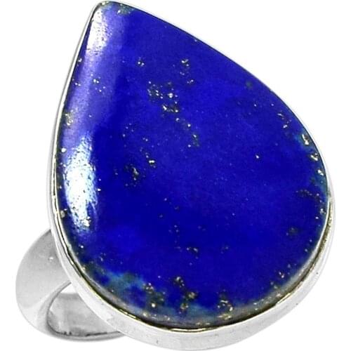 Lovegem Lapis Lazuli Ring 925 Sterling Silver,Size :8.75, AR1694