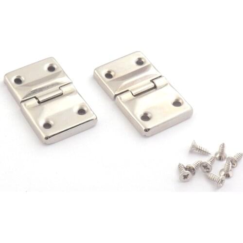 Metal Hinges with Screws Door Hinges Decorative Hinges for Cabinet Cupboard Closet Jewelry Box Hardware Toolbox