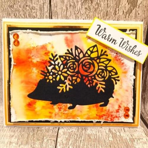 Flower Silhouette Hedgehog Metal Cutting Dies for DIY Scrapbooking Decorative Crafts Embossing Paper Cards Making New 2019 Dies