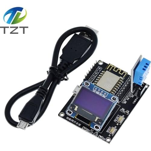 TZT ESP8266 Weather Station DIY Kit IOT Starter Kits for Arduino with 0.96 OLED Display D1 MINI Wireless WIFI Bluetooth Module