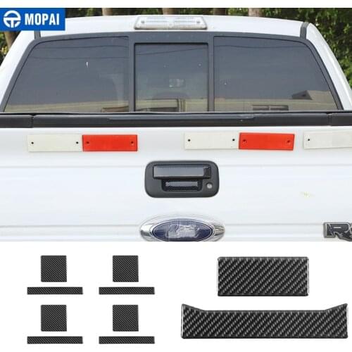 MOPAI Car Sticker for Carbon Fiber Car Outside Tail Door Handle Decoration Cover Accessoreis for Ford F150 Raptor 2009-2014